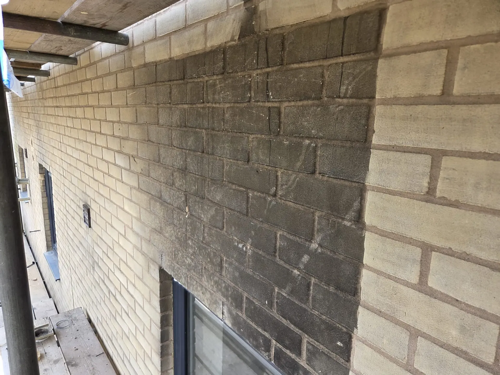 Fire and Soot Remediation, Brickwork — after laser cleaning